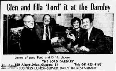 Lord Darnley advert 1977